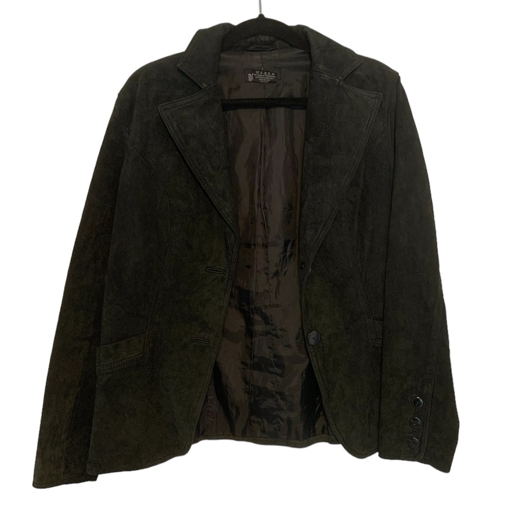 Mark Alan Leather Jacket Blazer Style